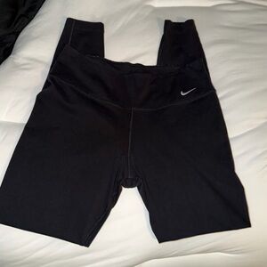 Nike Black Leggings with White Swoosh
